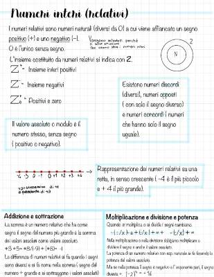 Tutto sui Numeri Relativi: Esercizi, Regole, e Operazioni