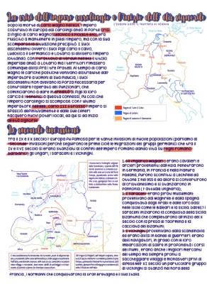 La crisi dell'Impero Carolingio: Mappa Concettuale e Riassunto