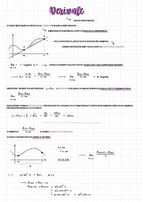 Appunti di Matematica: Limiti e Derivate per la Scuola Superiore