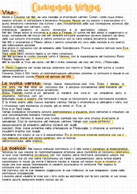 Giovanni Verga: Riassunto e analisi delle opere