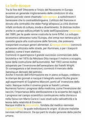 Scopri La Belle Époque e le Scoperte Scientifiche: Un Riassunto Semplice