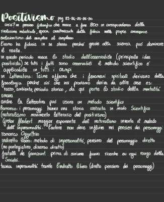 Scopri Positivismo, Naturalismo e Verismo: PDF e Schemi Facili!