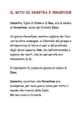 Il Mito di Ade e Persefone per Bambini - Riassunto e Immagini