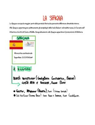 Ricerca sulla Spagna: Territorio, Clima e Storia per la Scuola Media