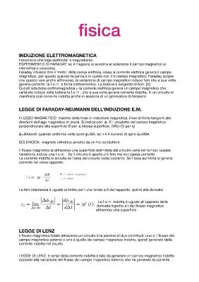 Induzione Elettromagnetica e Leggi di Faraday-Neumann-Lenz: Riassunto e Spiegazioni Semplici