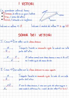 Tutto sui Vettori: Somma, Prodotto, e Formule