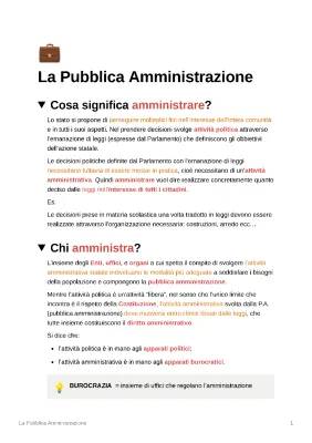 La Pubblica Amministrazione: Esempi, Riforme e Organizzazione