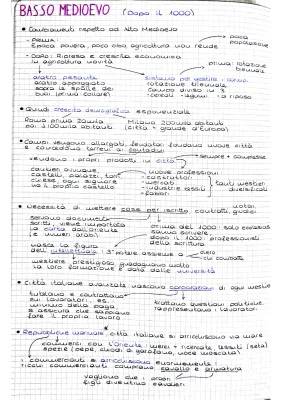 Basso Medioevo: Riassunto, Caratteristiche e Schema - Pieno e Alto Medioevo