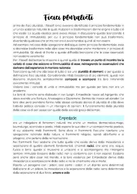 Chi sono Empedocle, Anassagora e Democrito? I Fisici Pluralisti e i Quattro Elementi