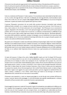 Decadentismo e Gabriele D'Annunzio: Riassunto e Analisi