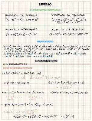 Impara la Scomposizione Prodotti Notevoli e Polinomi: PDF e Esercizi Online