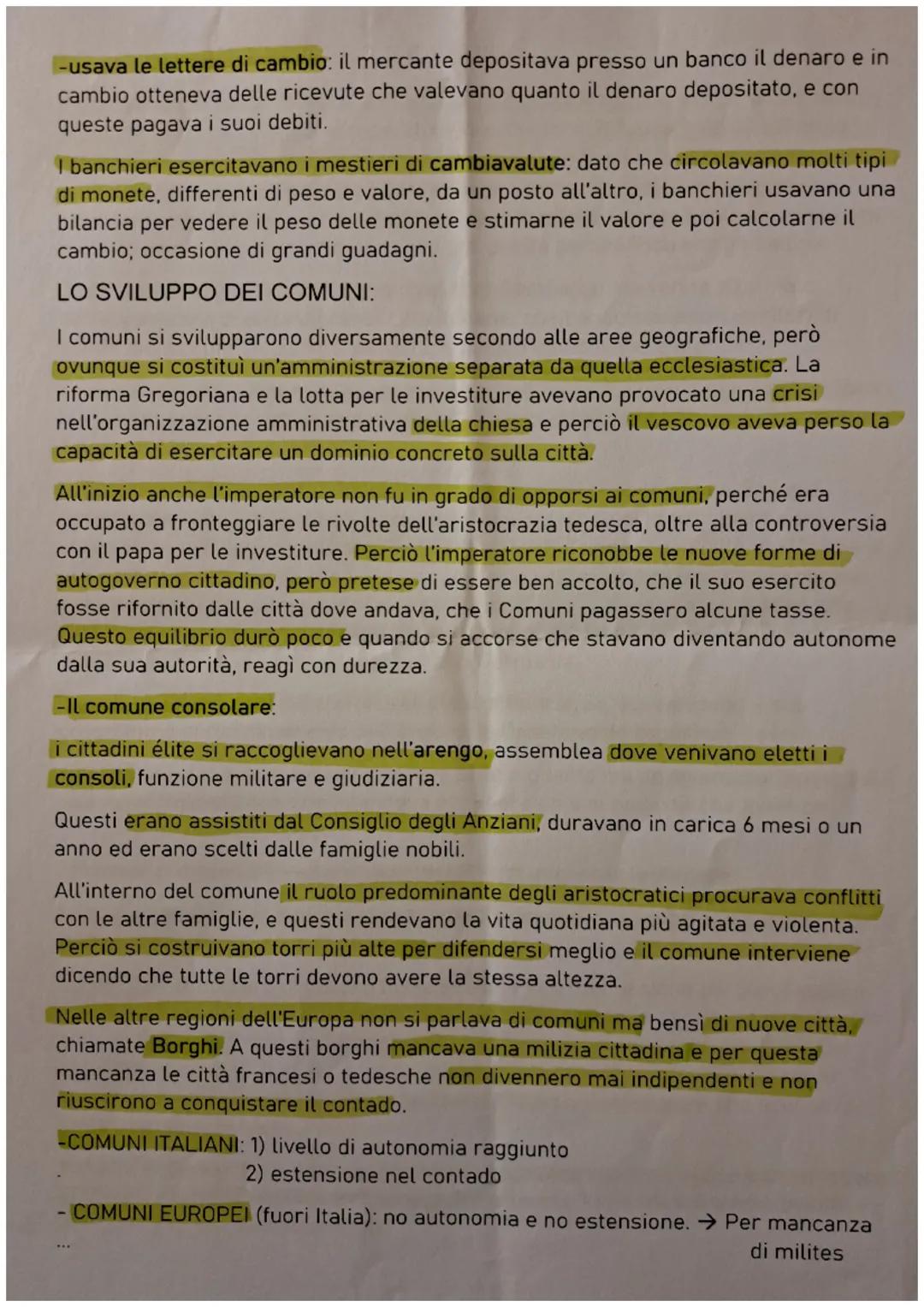 # L'ITALIA COMUNALE E L'IMPERO:

LA NASCITA DEL COMUNE MEDIEVALE:

Il comune è una forma di autogoverno cittadino che nasce da un vuoto di p