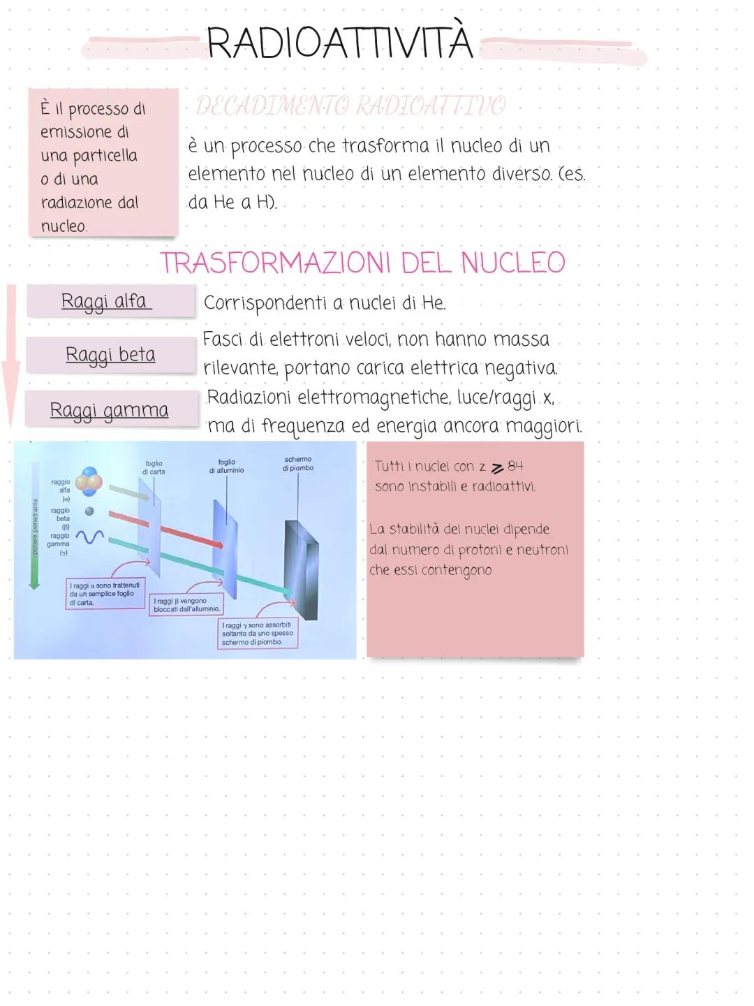 Radioattività ed Energia nucleare