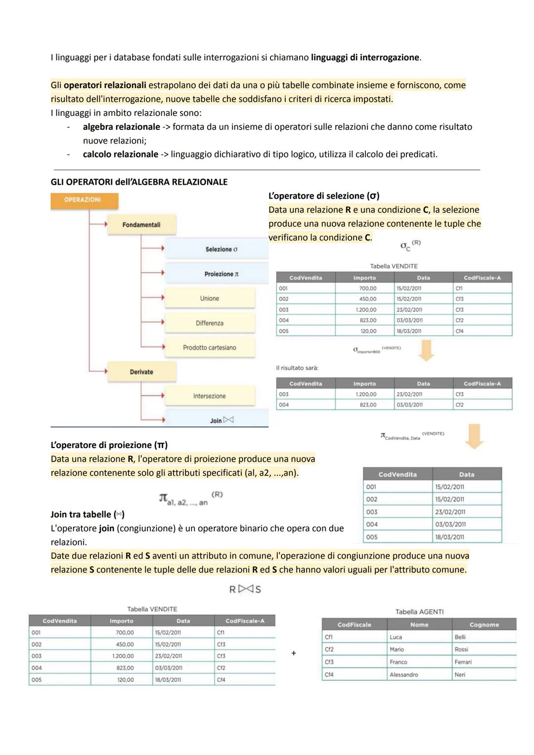 PROGETTAZIONE di DATI
Una base di dati viene creata attraverso 3 modelli:
1. progettazione concettuale -> analisi esterna (non tiene in cons