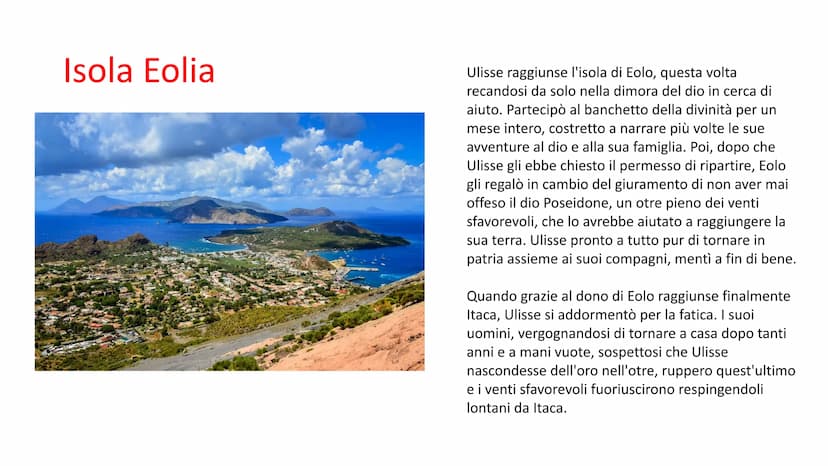 L'Odissea: il viaggio di Ulisse Troia
mukoul
www
Ulisse fu l'ideatore del cavallo
di troia grazie al quale vinse
questa guerra che durò 10 a
