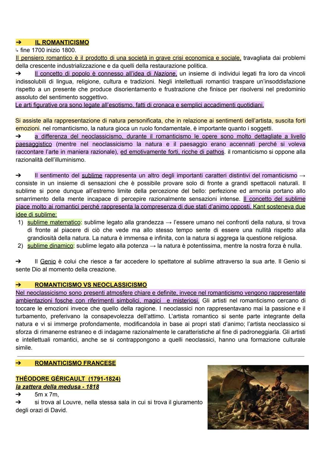 IL ROMANTICISMO
↳ fine 1700 inizio 1800.
Il pensiero romantico è il prodotto di una società in grave crisi economica e sociale, travagliata 