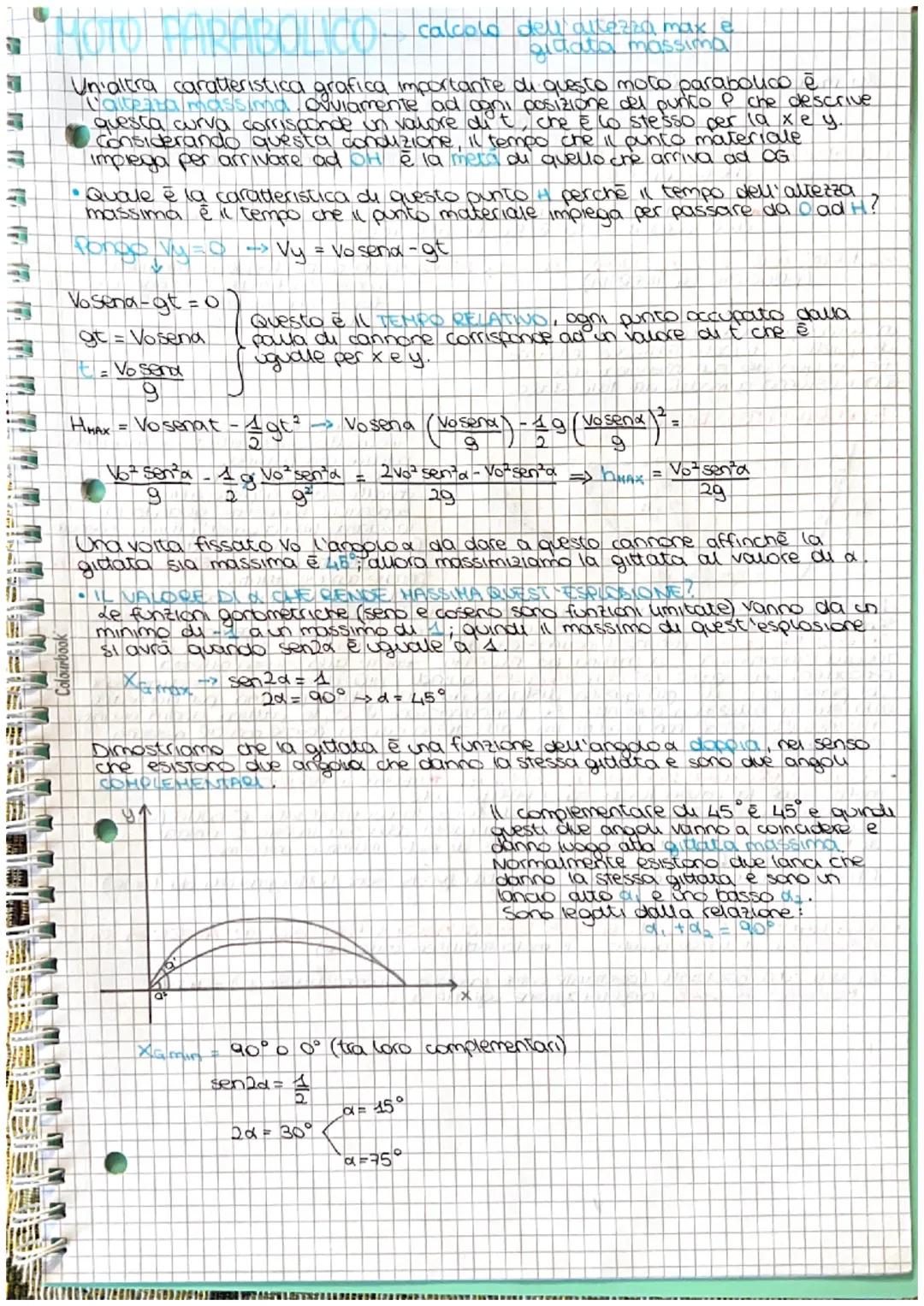 HOTO PARABOLICO
Il moto parabouco è l'esempio migliore di composizione di moti
simultaner; se un punto materiale è sottoposto contemporaneam