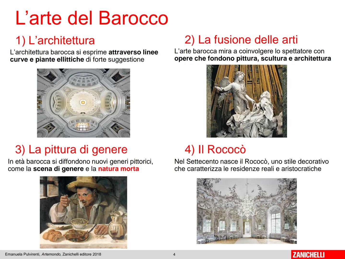 Unità 9
Il Barocco
Emanuela Pulvirenti, Artemondo, Zanichelli editore 2018
1
ZANICHELLI L'Europa nell'età barocca
Tra l'inizio del '600 e la