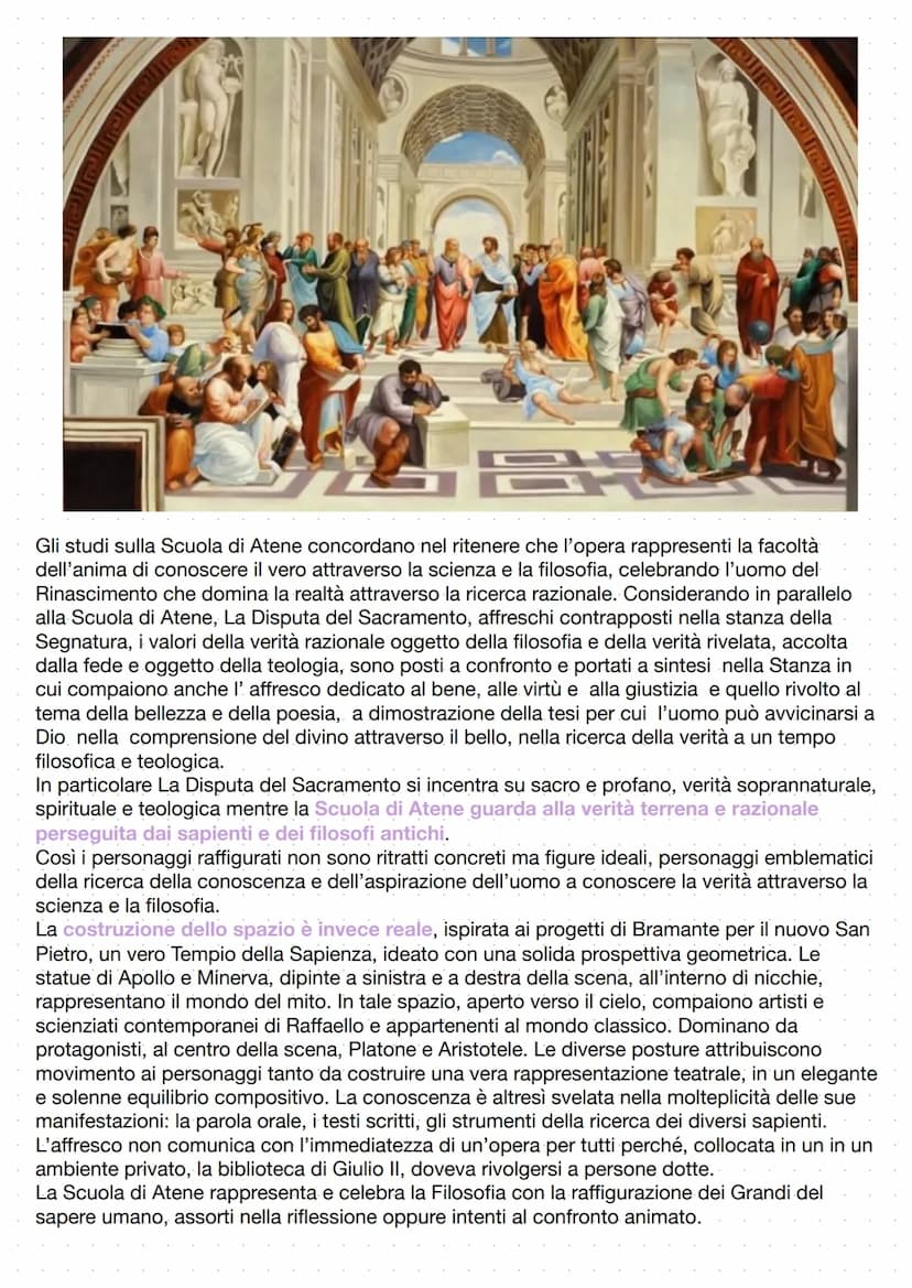 Raffaello Sanzio
Raffaello Sanzio fu pittore e architetto. Nacque ad Urbino il 6 aprile 1483. Rimasto orfano a
soli undici anni, Raffaello v