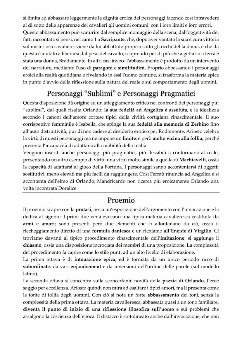 l'Orlando Furioso
L'Orlando Furioso di Ariosto viene considerato una continuazione dell'Orlando
Innamorato di Boiardo, la quale materia cava