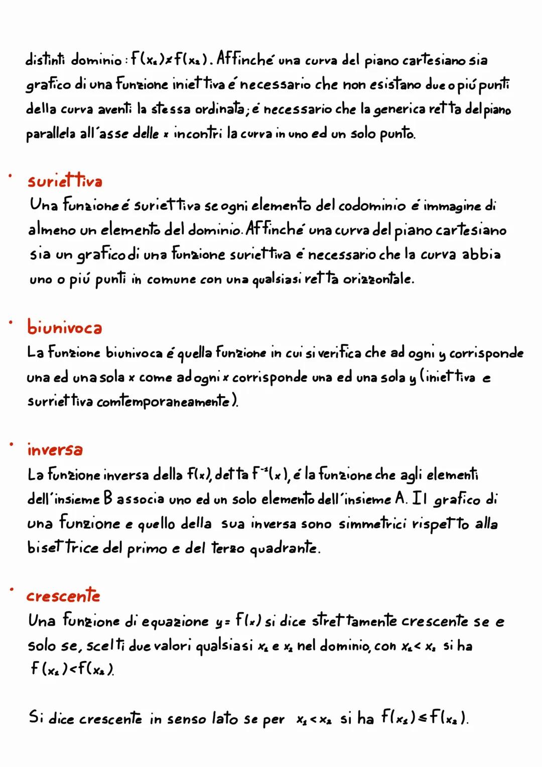 LE FUNZON
Dati due sottoinsiemi A e B di R, una Funzione of da A a Bé una
relazione che associa a ogni numero reale di A uno eun solo numero