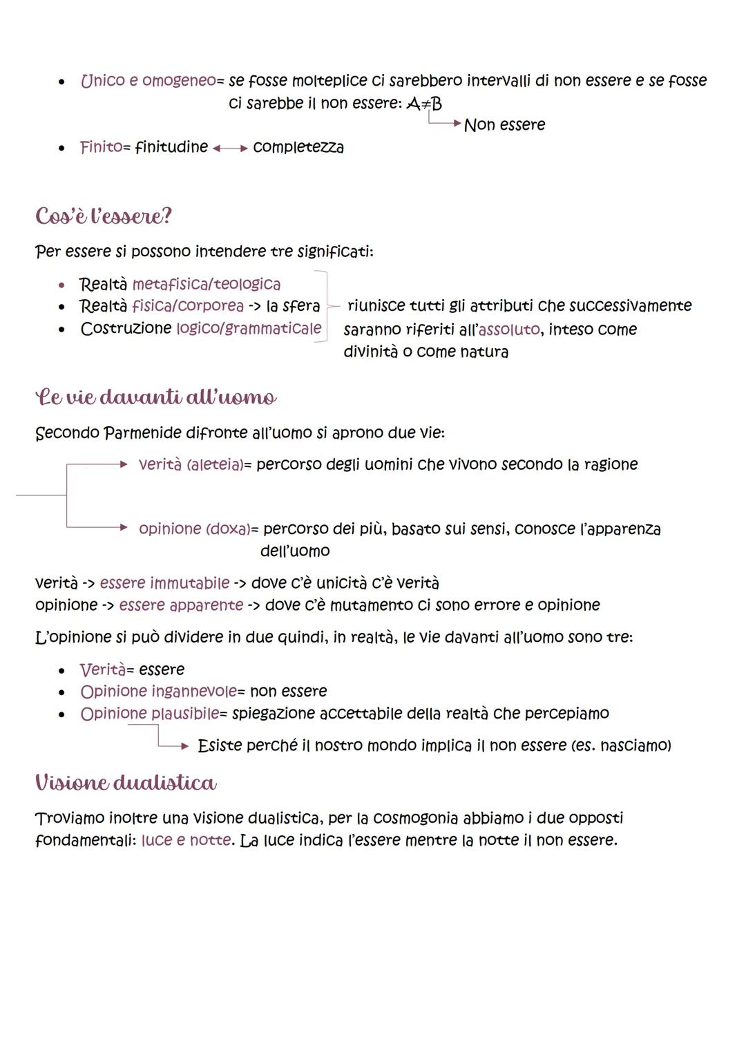 Parmenide
Parmenide fonda la scuola eleatica in contrapposizione alla scuola eraclitea.
La scuola eleatica si chiama così perché sorge ad El