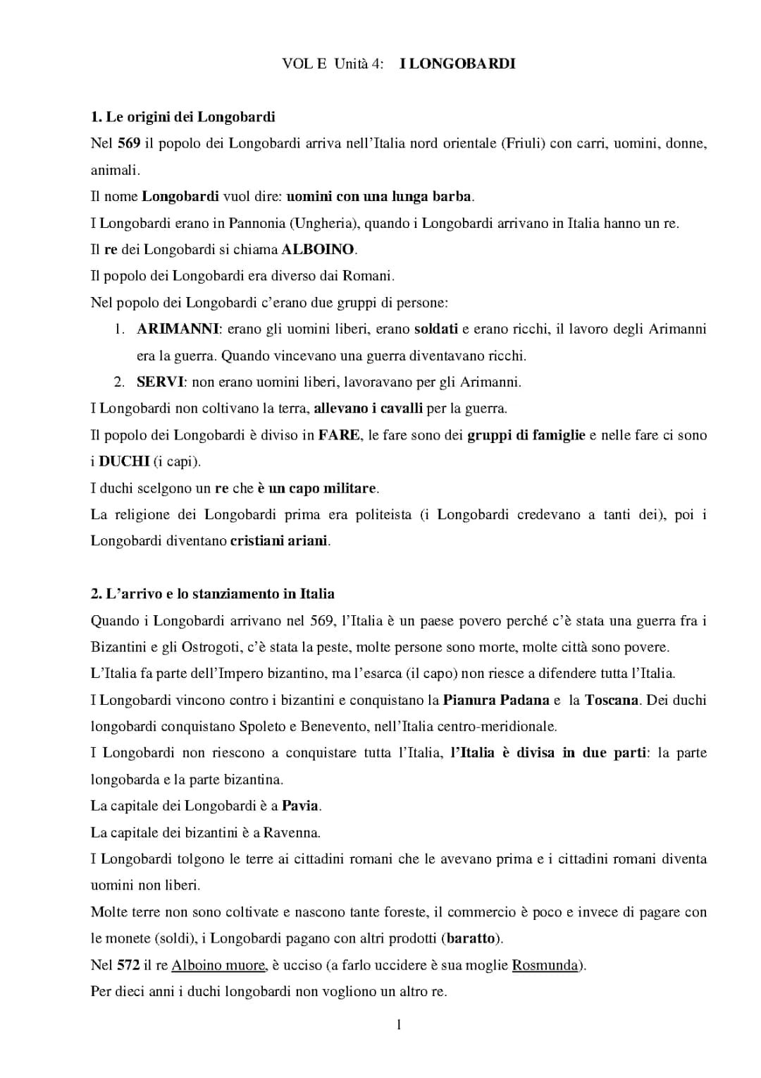 I LONGOBARDI!