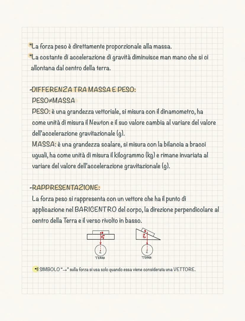 Le forze
• LE FORZE:
La FORZA è una grandezza fisica VETTORIALE che si indica con F.
Si misura con il DINAMOMETRO, uno strumento costituito 