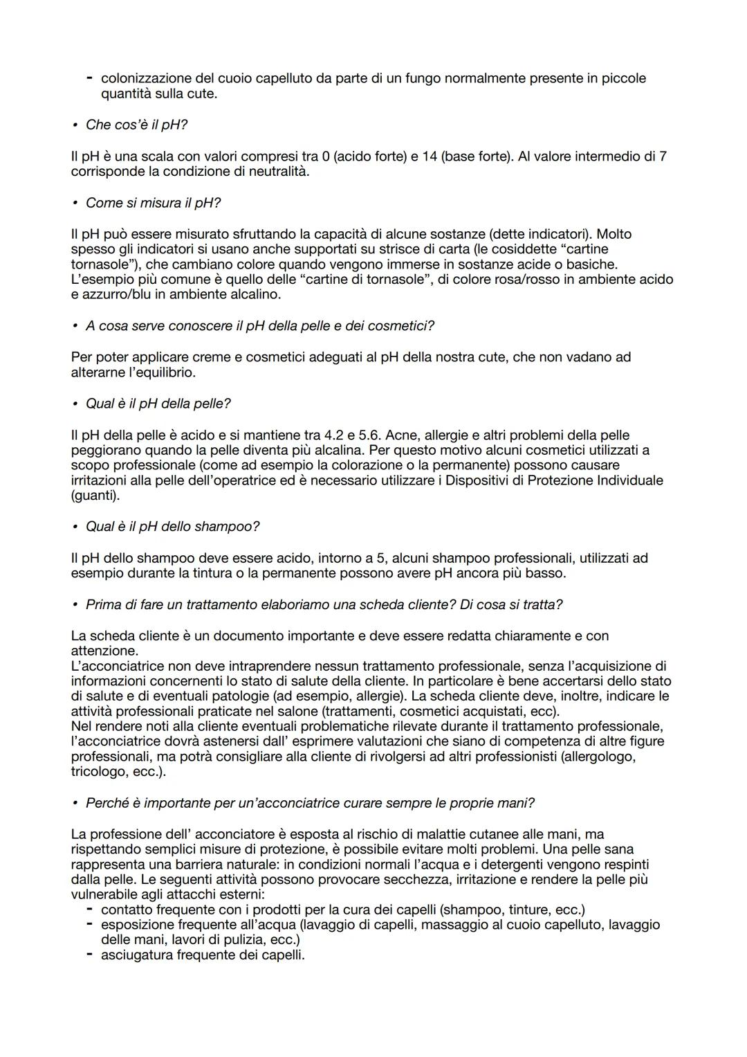 DOMANDE DI CARATTERE GENERALE
. Descrivi la struttura del capello.
Per ottenere risultati professionali, è indispensabile che una buona acco