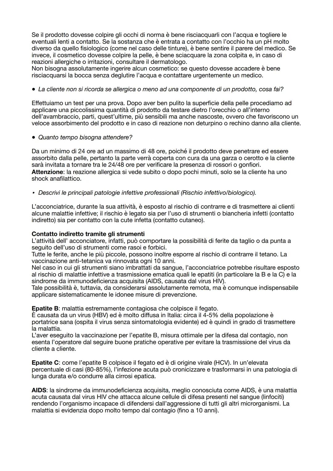 DOMANDE DI CARATTERE GENERALE
. Descrivi la struttura del capello.
Per ottenere risultati professionali, è indispensabile che una buona acco