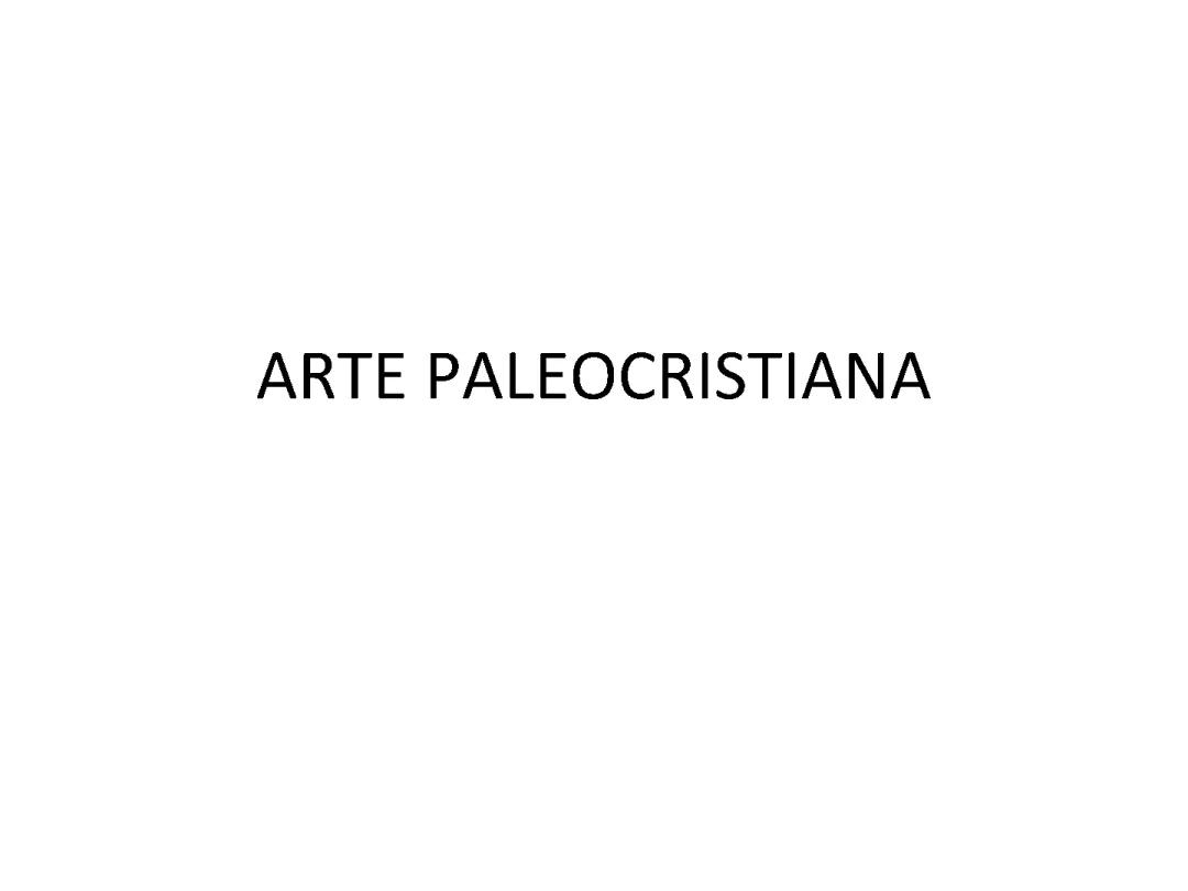 arte paleocristiana 