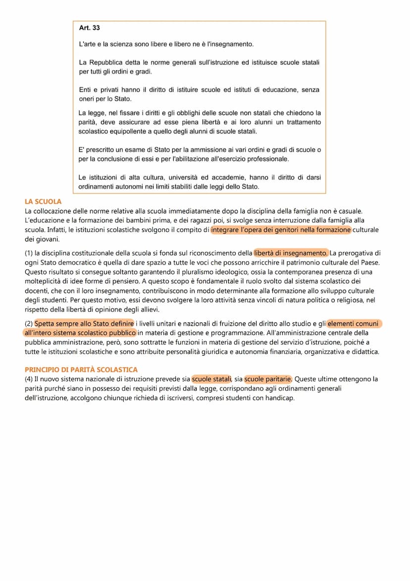 I TITOLO DELLA COSTITUZIONE
ARTICOLI 13-28: RAPPORTI CIVILI
La Costituzione garantisce il rispetto dei diritti e delle libertà fondamentali,