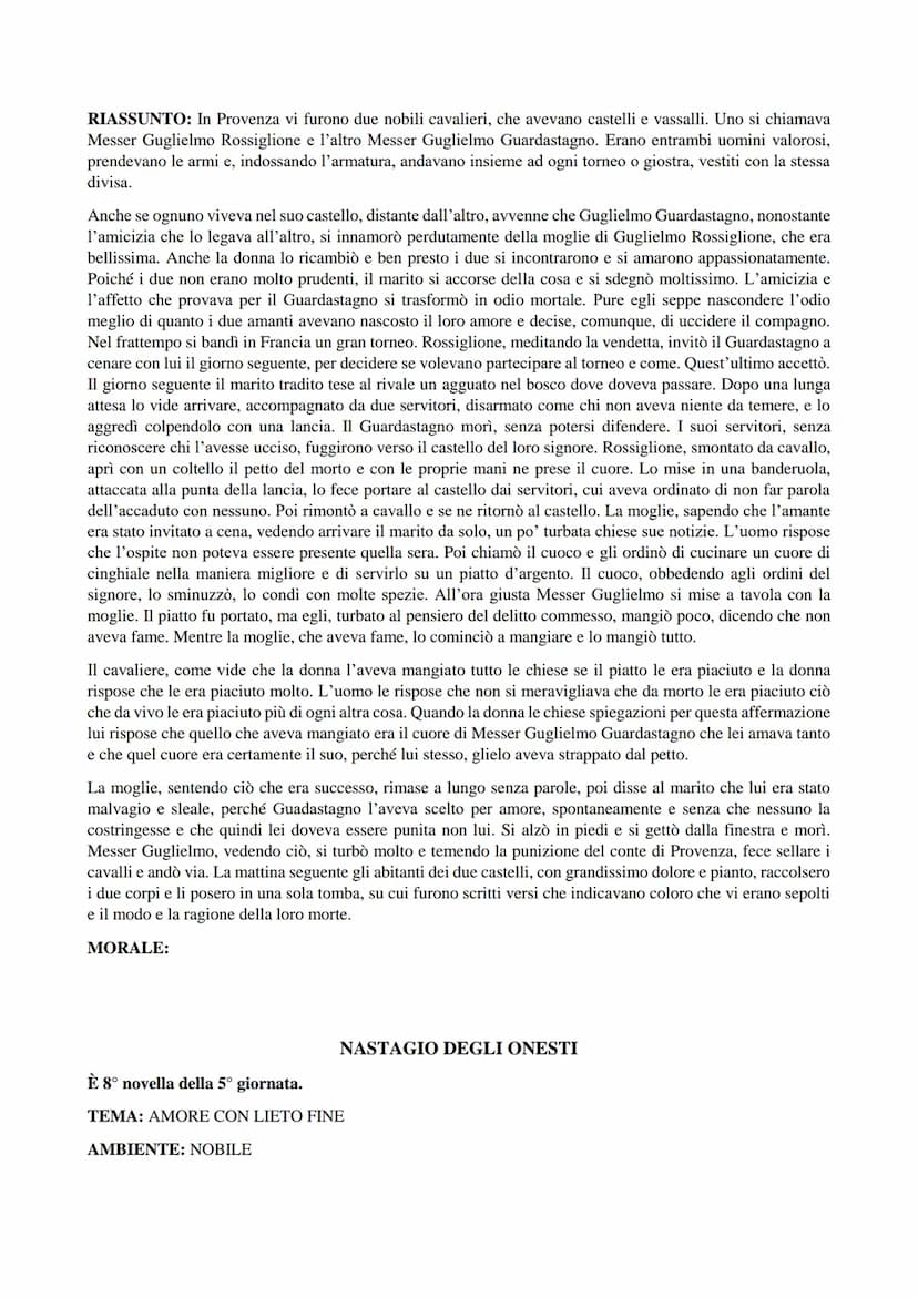 È la 1° novella della 1° giornata.
TEMA: TEMA LIBERO-LA BEFFA
SER CIAPPELLETTO
AMBIENTE: MERCANTILE
RIASSUNTO: Ser Ciappelletto viene descri