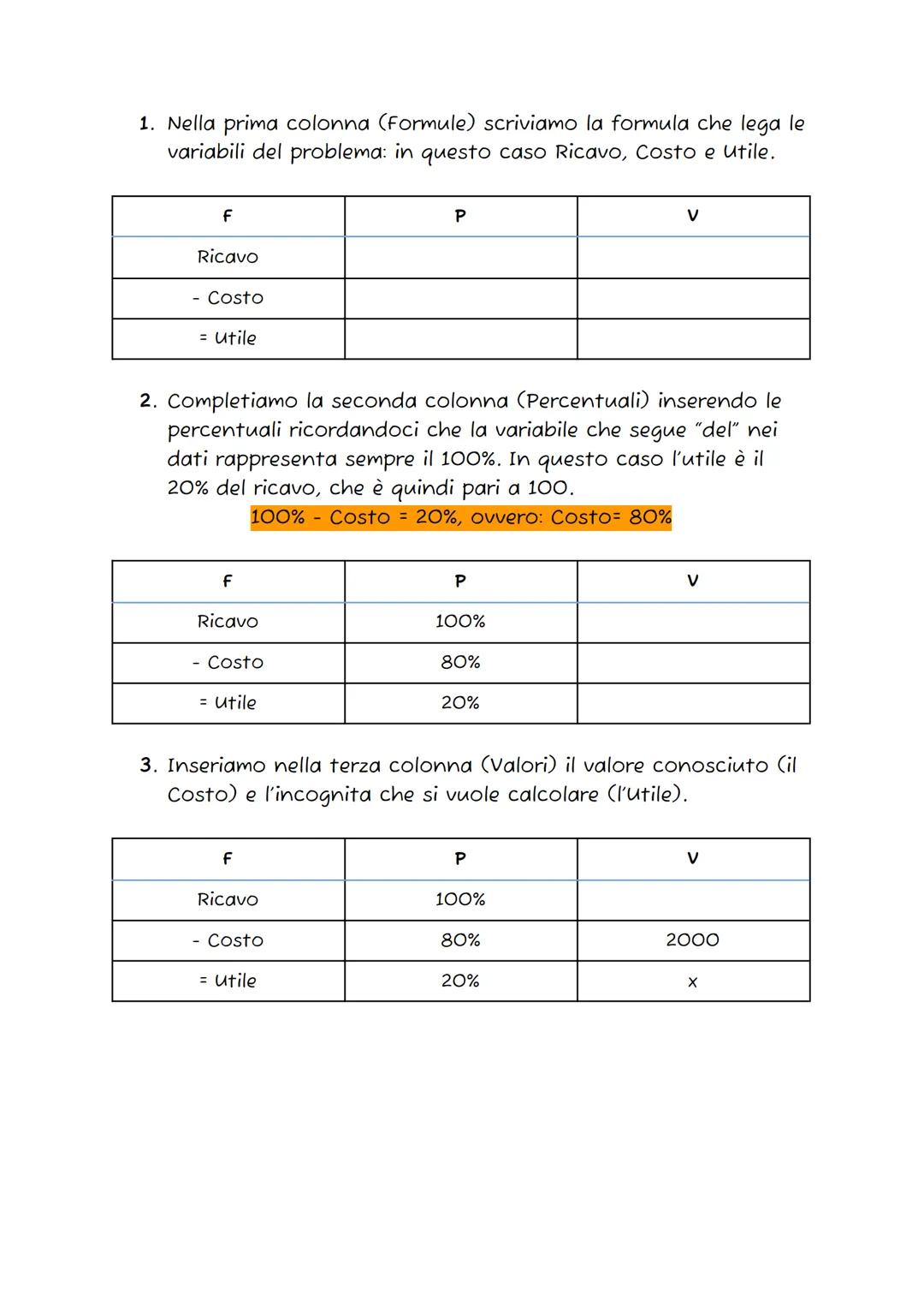 # Gli strumenti operativi

## I CALCOLI SOTTO E SOPRA CENTO

| F | P | V |
|---|---|---|
|   |   |   |
|   |   |   |
|   |   |   |

Nella pr