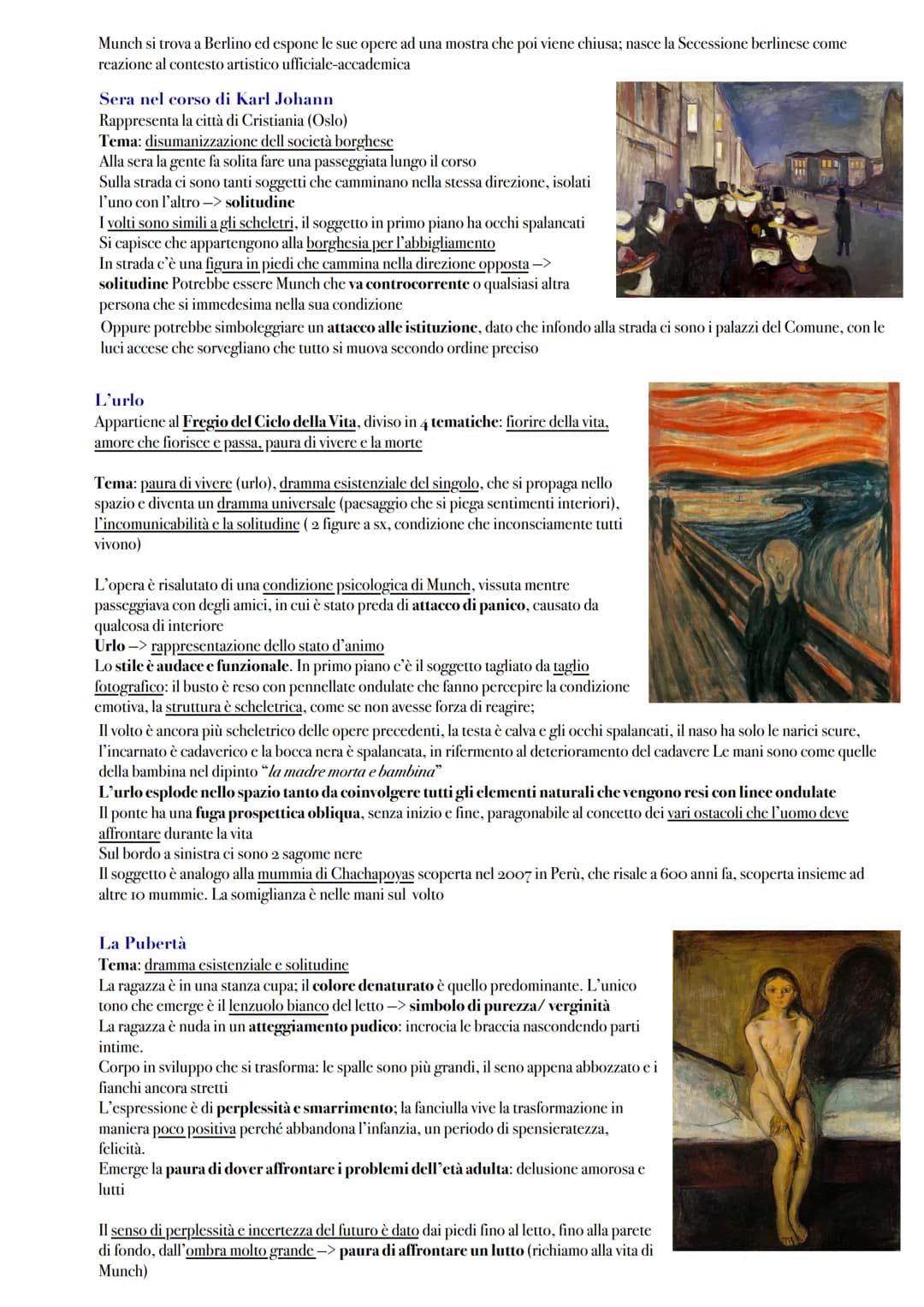 Espressionismo
Si sviluppa nei primi anni del '900 in Europa, in particolare nel 1905
Il movimento è composto 2 gruppi: i Fauves e i Die Brü