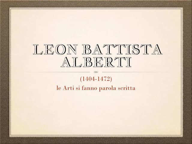 Know LEON BATTISTA ALBERTI thumbnail