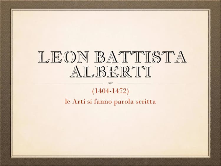 Know LEON BATTISTA ALBERTI thumbnail