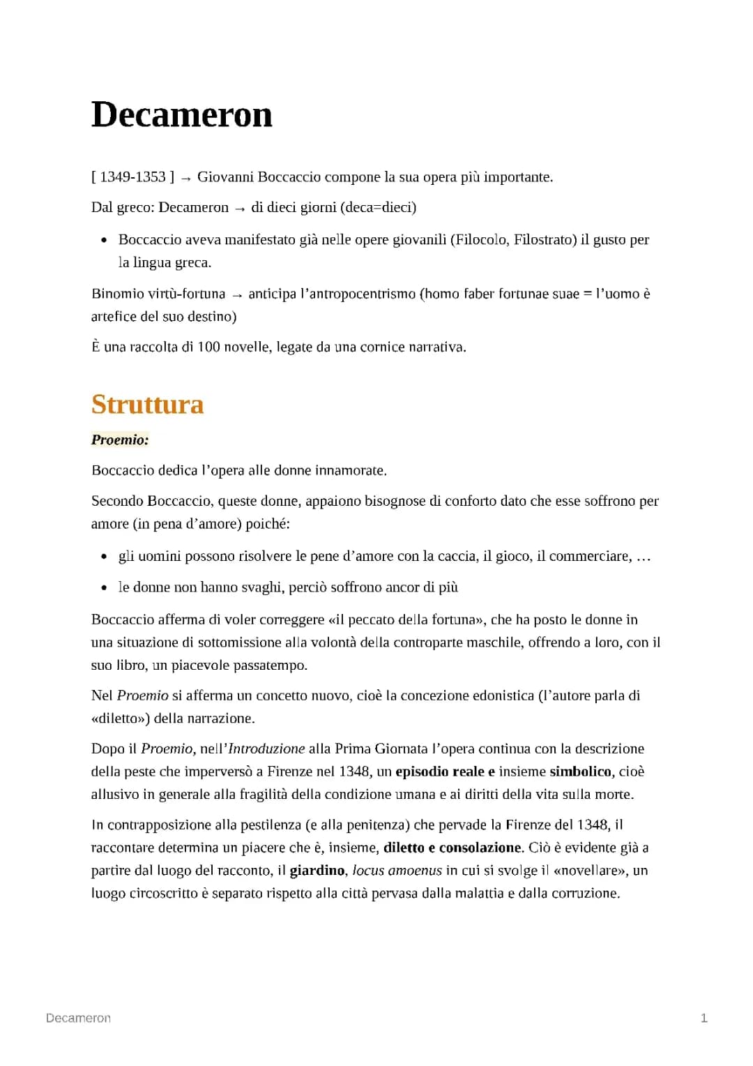 Decameron + Boccaccio + Novelle
