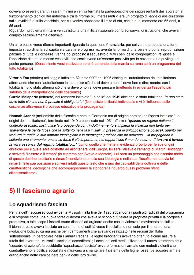 L'ITALIA DAL DOPOGUERRA AL
FASCISMO
1) La crisi del dopoguerra
L'economia postbellica
Alla fine della guerra l'Italia dovette affrontare num