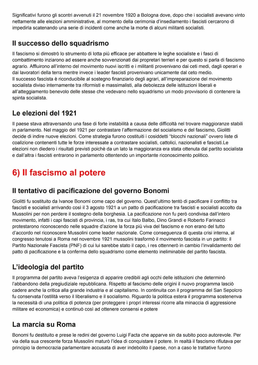 L'ITALIA DAL DOPOGUERRA AL
FASCISMO
1) La crisi del dopoguerra
L'economia postbellica
Alla fine della guerra l'Italia dovette affrontare num