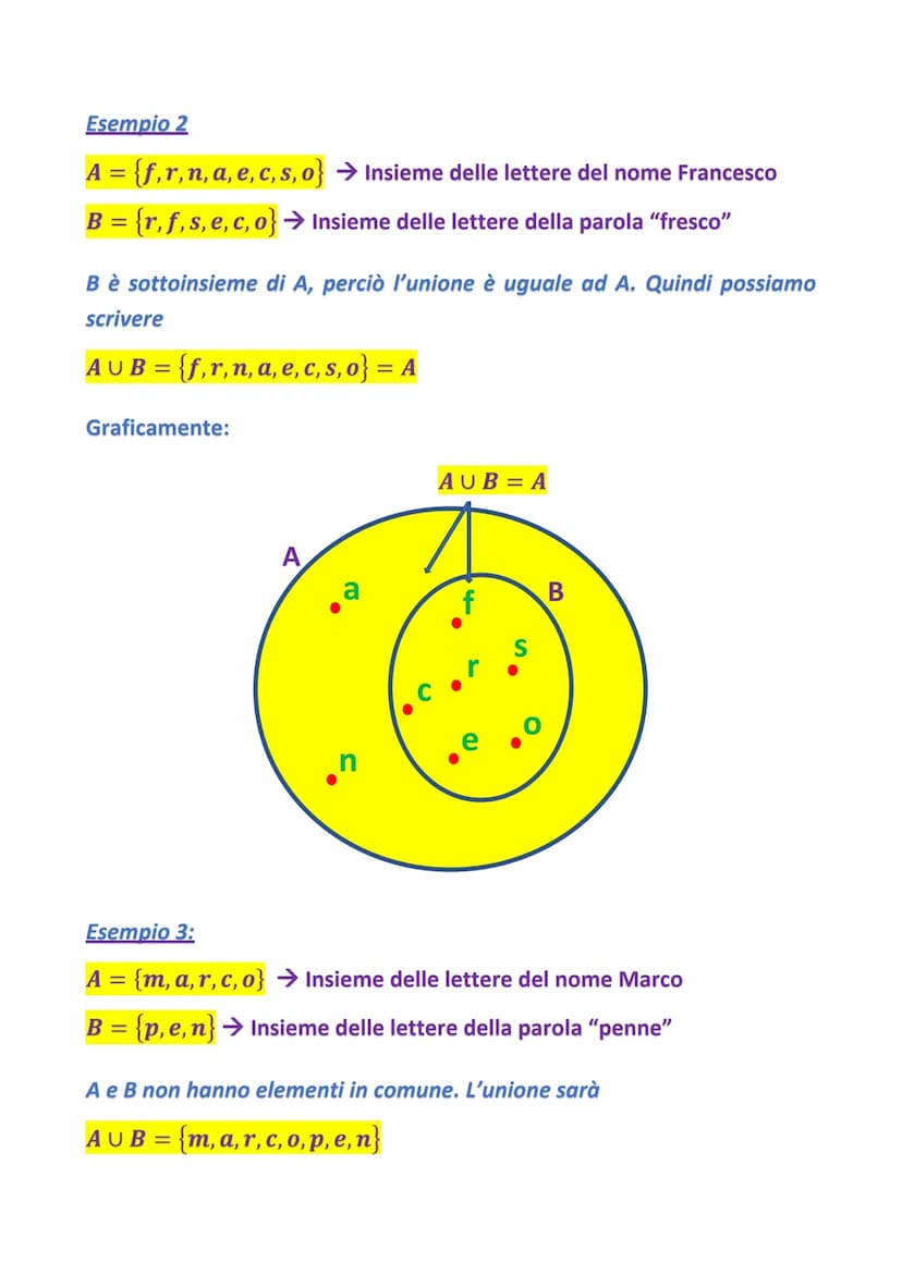 GLI INSIEMI
In senso matematico, un insieme è una collezione di elementi distinti,
aventi caratteristiche comuni in cui è molto importante i
