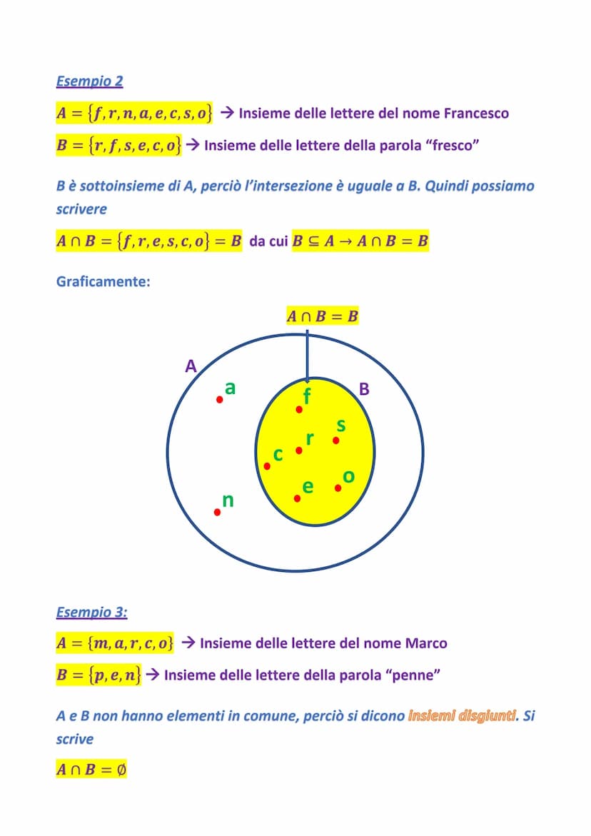 GLI INSIEMI
In senso matematico, un insieme è una collezione di elementi distinti,
aventi caratteristiche comuni in cui è molto importante i