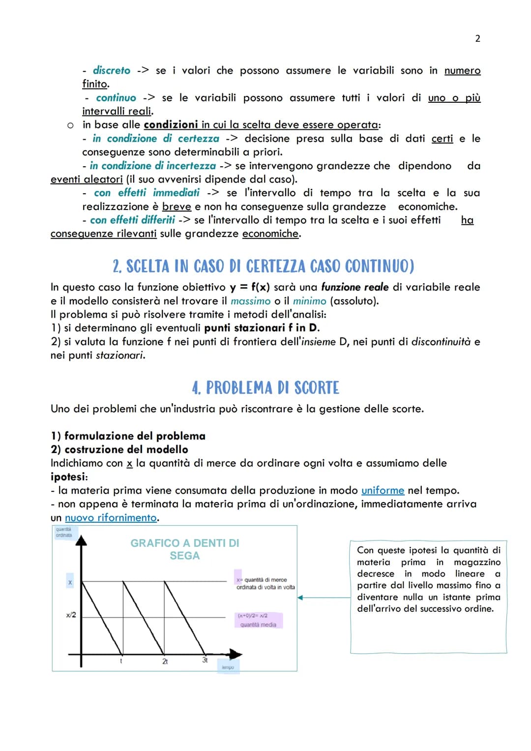 
<p>La Ricerca Operativa è la disciplina che si occupa dello studio e dell'applicazione di metodi quantitativi alla risoluzione di problemi 