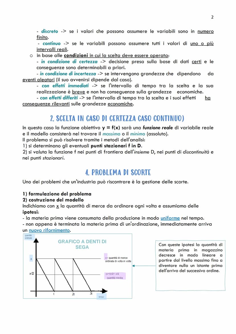 
<p>La Ricerca Operativa è la disciplina che si occupa dello studio e dell'applicazione di metodi quantitativi alla risoluzione di problemi 