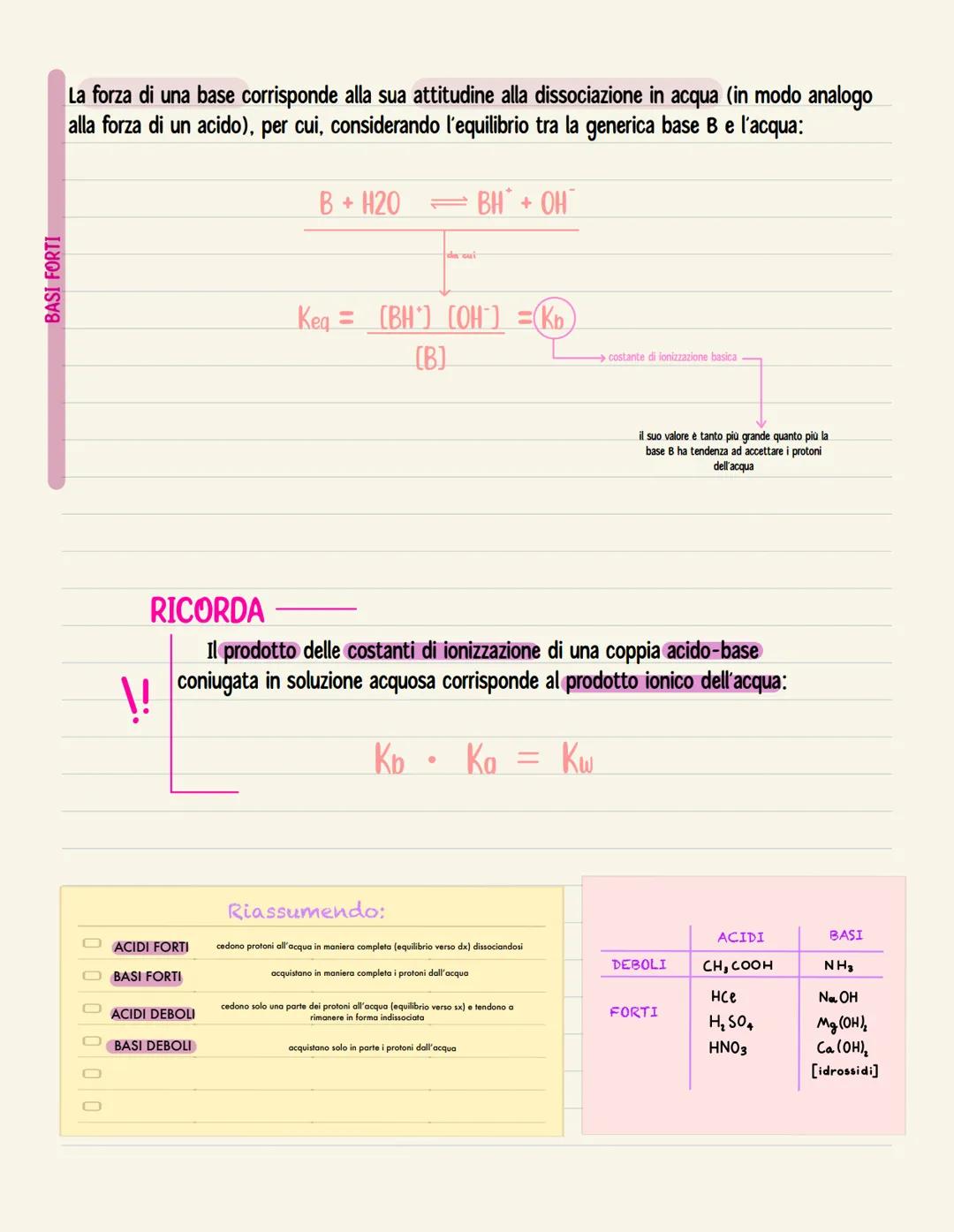 Acidi e basi
TEORIA DI BRØNSTED-LOWRY
• ACIDO
BASE
qualunque specie chimica capace di cedere una o più ioni H+
qualunque specie chimica capa