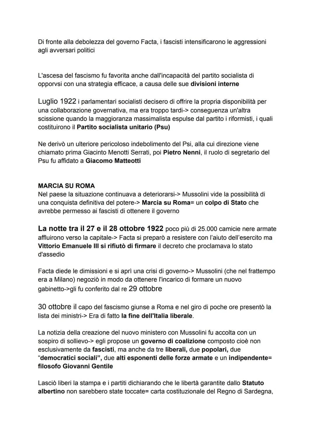 ITALIA DAL DOPOGUERRA AL FASCISMO
1. Le trasformazioni politiche del dopoguerra
Nel difficile clima del dopoguerrai partiti politici avrebbe