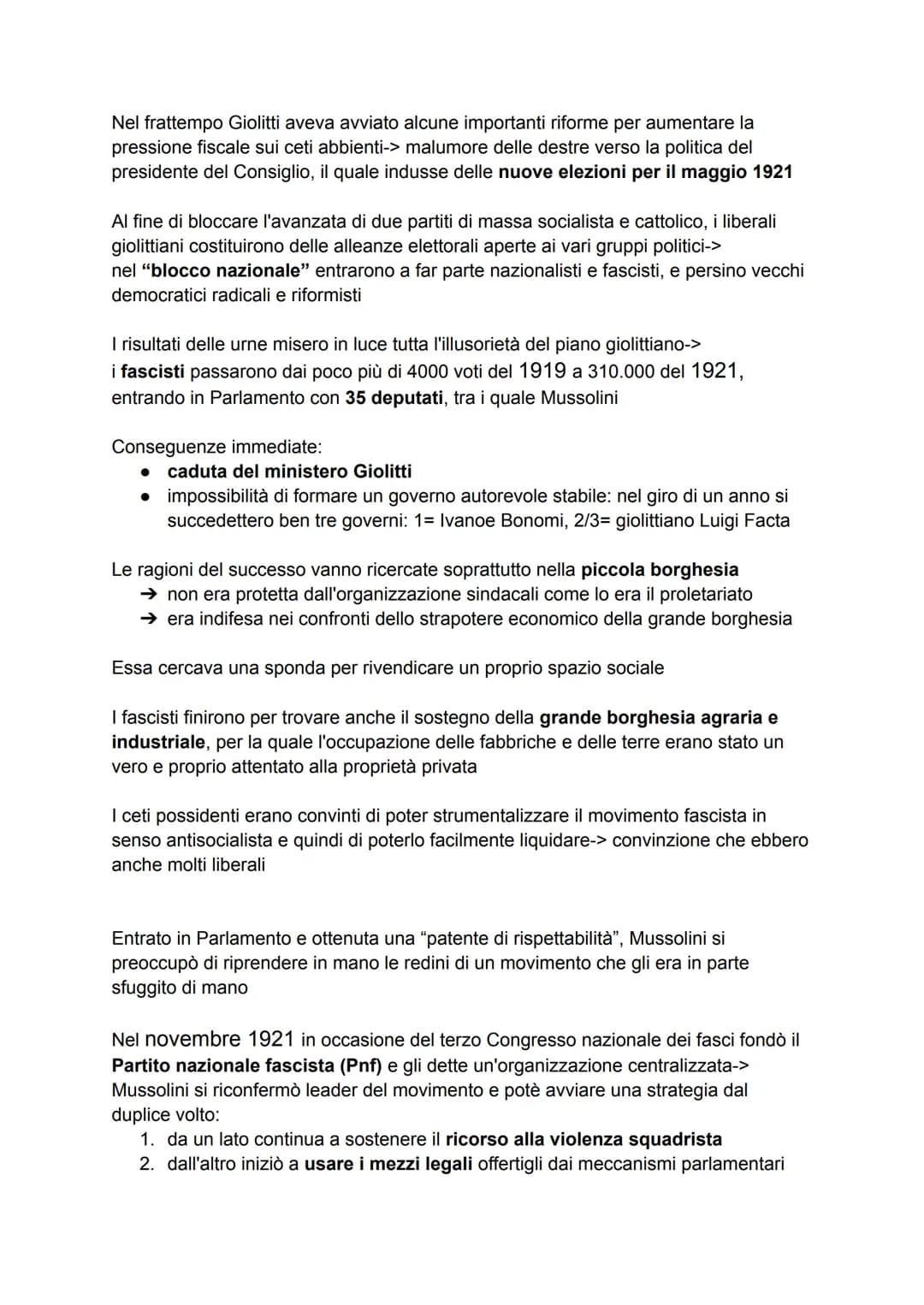 ITALIA DAL DOPOGUERRA AL FASCISMO
1. Le trasformazioni politiche del dopoguerra
Nel difficile clima del dopoguerrai partiti politici avrebbe