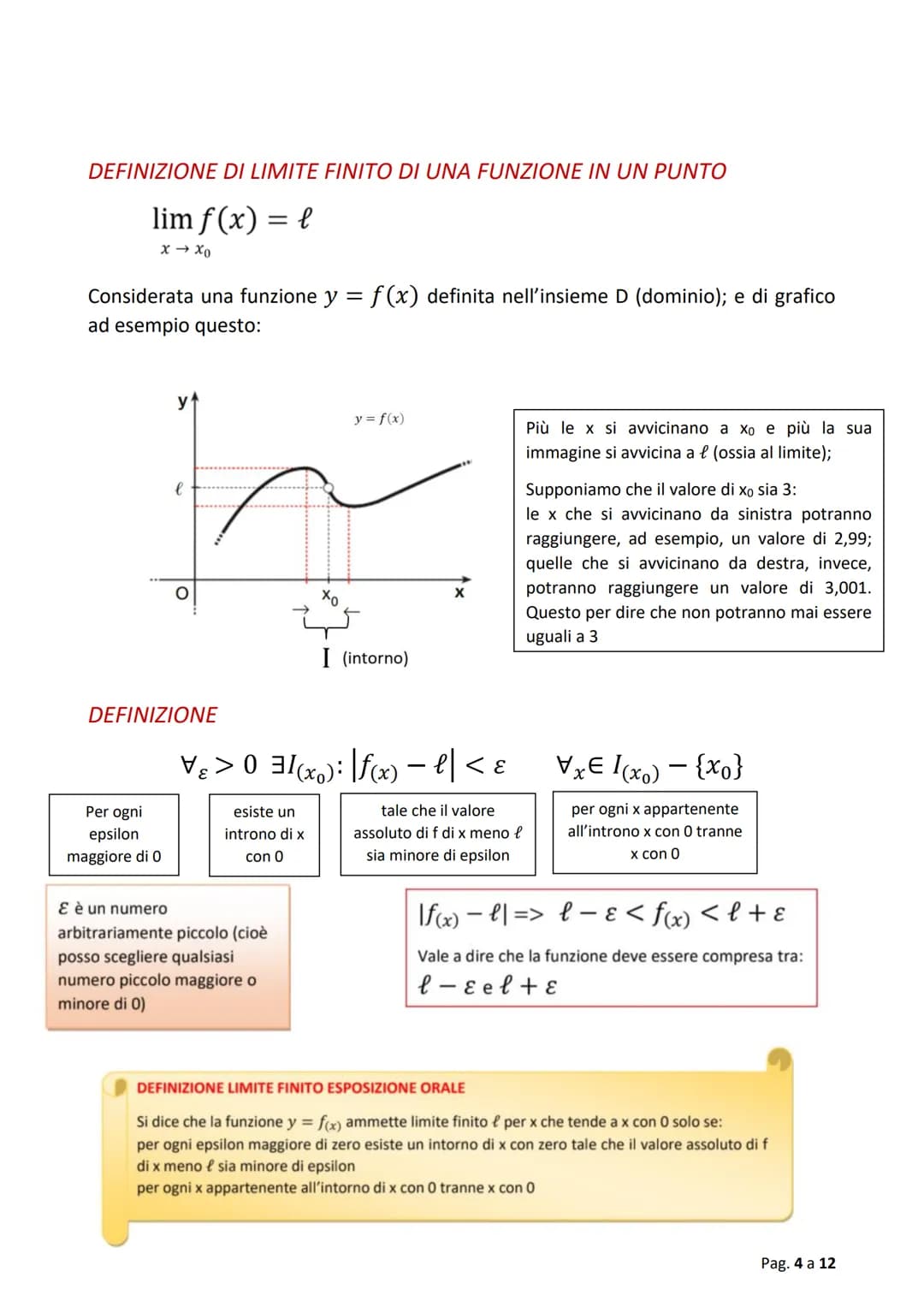 MATEMATICA
DEFINIZIONE DI FUNZIONE
Dati due sottoinsiemi A e B (non vuoti) di R, una funzione f(x) da A a B è una
relazione che associa ad o