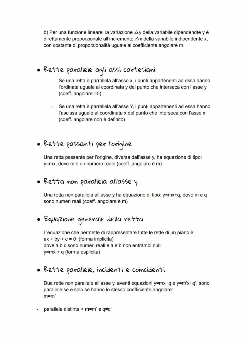 Rette nel piano cartesiano
•Il piano cartesiano
Si dice piano cartesiano un piano dove sono stati fissati un asse x (delle
ascisse), un asse