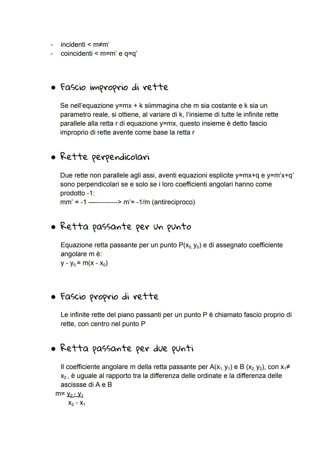 Rette nel piano cartesiano
•Il piano cartesiano
Si dice piano cartesiano un piano dove sono stati fissati un asse x (delle
ascisse), un asse